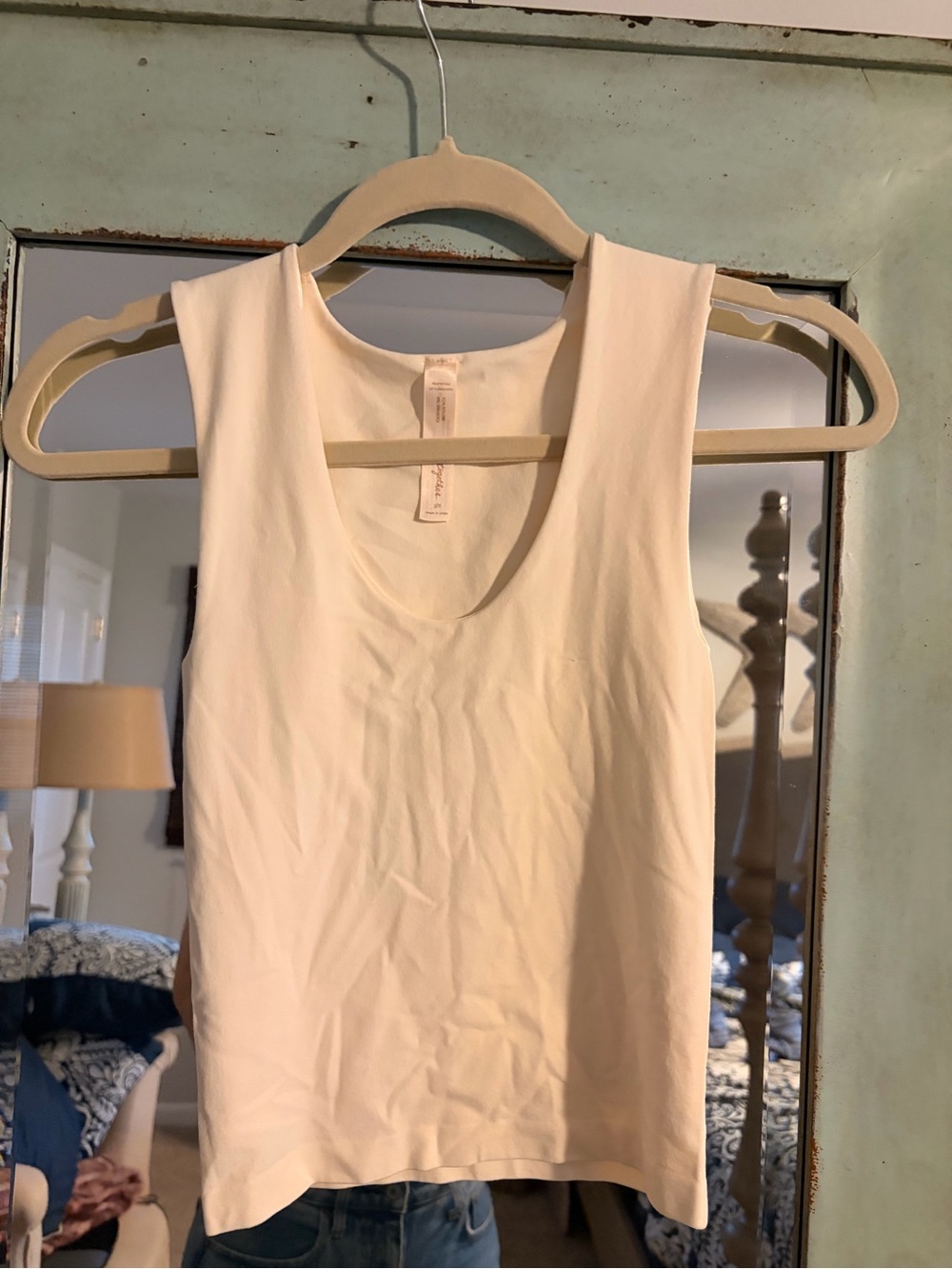 By Together Cream Scoop Neck Tank